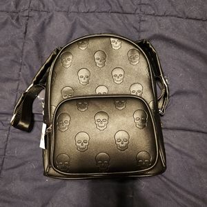 Mad Engine Skull backpack purse